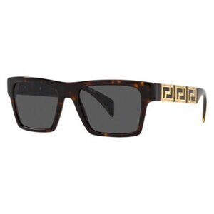 Versace Brown Rectangular Sunglasses